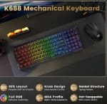 Redragon Bragi Pro - Negro - K688GB-RGB-PRO - Imagen 2