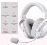 Redragon Zeus Pro Blanco - Wireless 7.1 Surround - H510W-PRO - Imagen 2