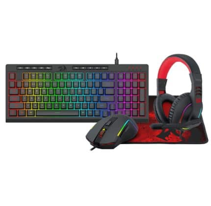 Combo 4 en 1 Redragon Gaming Essentials  - S148 - RGB
