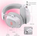 Redragon Zeus Pro Blanco - Wireless 7.1 Surround - H510W-PRO - Imagen 4