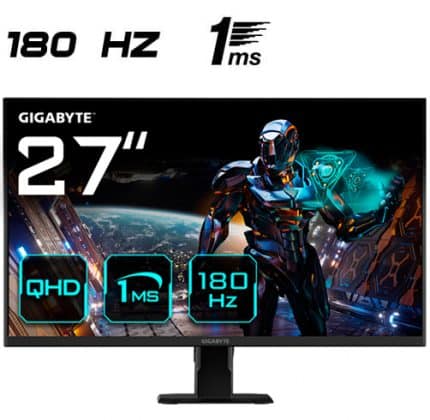 Gigabyte GS27QA - 27" - 2K - 180Hz - IPS-20vM0-GS27QABT-2SAR