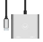 HUB UNNO TEKNO USB-C a Dual HDMI 4K - Imagen 2