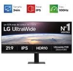 LG UltraWide - 34" - 100Hz - 1ms - IPS - HDR10