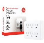Regleta General Electric Tamper Resistant Supresor de Picos - Blanca