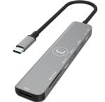 Hub Unno Tekno 7 en 1 - USB C - Gris