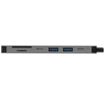 Hub Unno Tekno 7 en 1 - USB C - Gris - Imagen 2