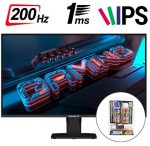 Kit Monitor Gigabyte GS25F2 - 25" FHD - Negro + Set de limpieza para LCD