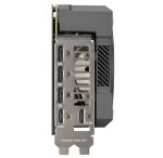 GPU I/O bracket with multiple HDMI and DisplayPort outputs for high-resolution display connections.