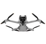 Gray quadcopter drone with four arms and black propellers with orange tips, front-facing camera, shown from the front with 'Lito X1' labeling.