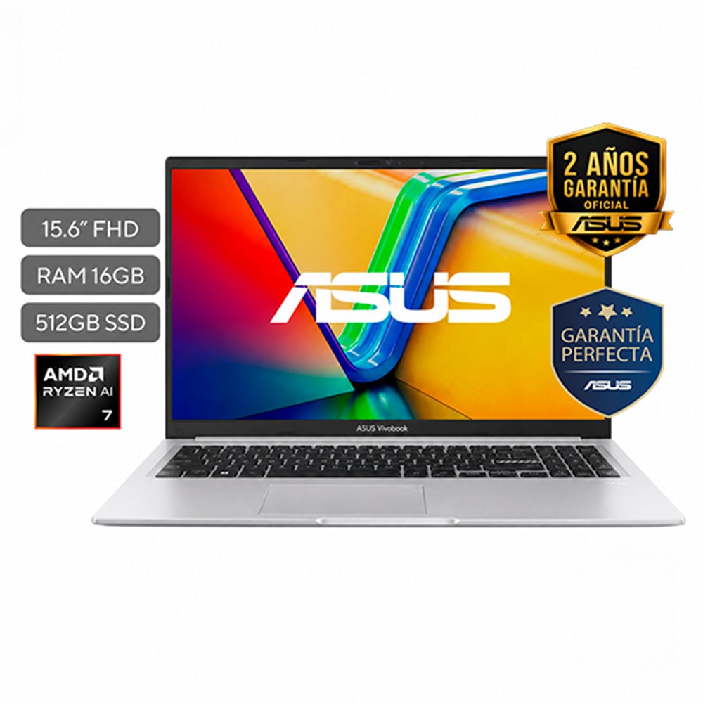 ASUS Vivobook 15 – Ryzen 7 170 – 16GB – 512GB – Cool Silver