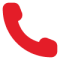 Call button: red telephone icon used to initiate a call in the UI