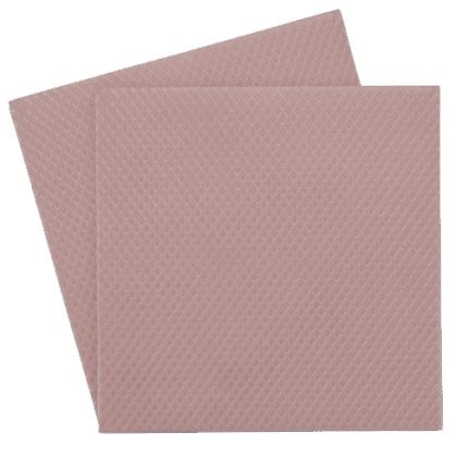 Two overlapping pink textured sheets of paper with a subtle diamond pattern