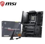 MSI MAG B550 TOMAHAWK MAX WIFI II motherboard setup with wireless antenna and boxed product