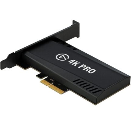 Elgato 4K Pro capture card with PCIe edge connector and mounting bracket.