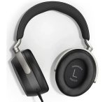 Over-ear black Sennheiser headphones with a metal headband, viewed from above (L marked on the left earcup).