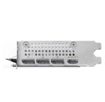 Graphics card I/O bracket with four video ports: three DisplayPorts and one HDMI.