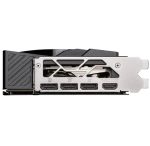Graphics card I/O bracket showing three DisplayPort outputs and one HDMI output.