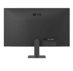 Back of LG computer monitor with stand and visible ports (VGA, audio, USB) on right side for connectivity
