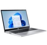 Open Acer laptop displaying a Windows desktop with a visible start menu and app icons on the screen.