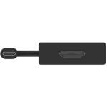 USB-C to HDMI adapter with short cable and HDMI port on the adapter body