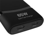 KlipXtreme Cargador de pared Slim USB-C A USB-C - 65w - Negro - Imagen 3
