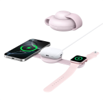 Anker Cargador Ultra Compact 3 in 1 Qi2 - 15W Fast Charging Wireless - Rosado