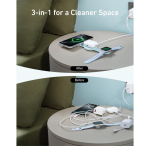 Anker Cargador Ultra Compact 3 in 1 Qi2 - 15W Fast Charging Wireless - Verde - Imagen 2