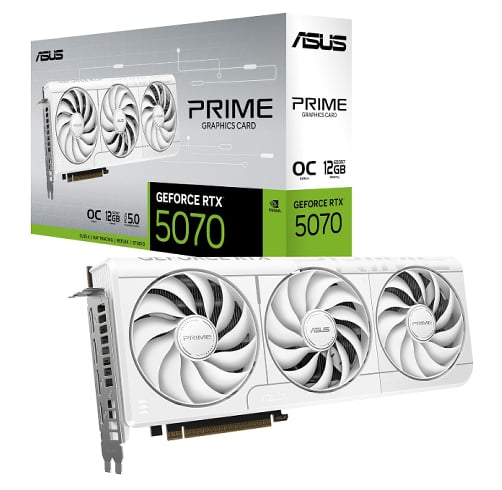 Asus Prime Geforce RTX 5070 12GB – Blanco
