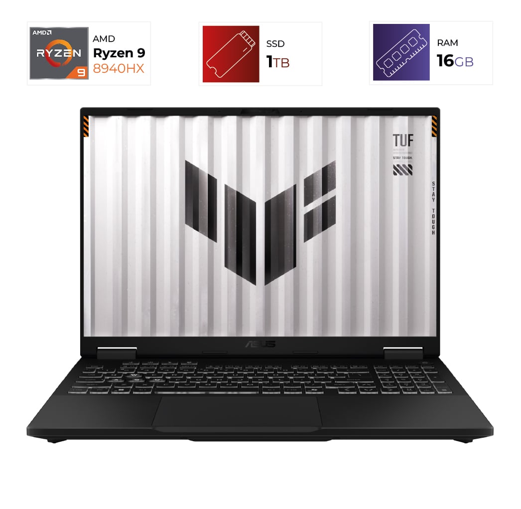 Asus TUF Gaming A16 – AMD Ryzen 9 8940HX – 16GB – RTX 5070 – 1TB