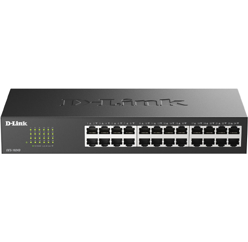 D-Link Fast Ethernet de 24 Puertos