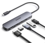 Anker Hub 5 in 1 USB-C - 100W - 4K HDMI - Gris - Imagen 2